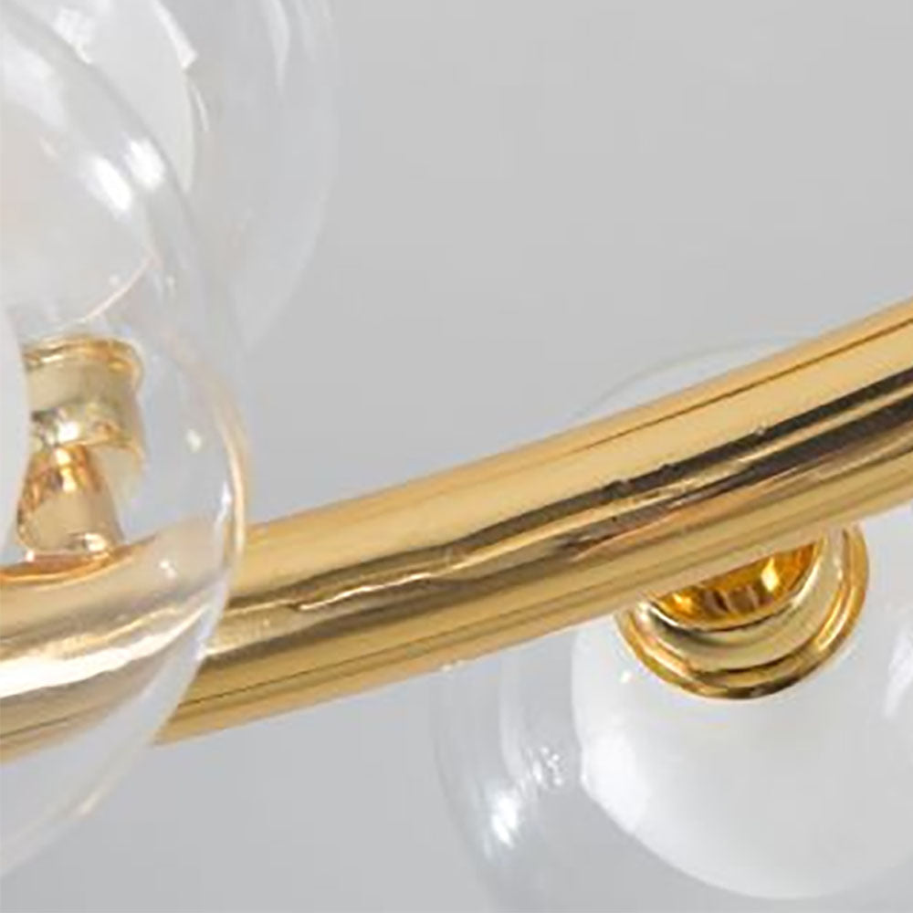 Valentina Modern LED Guld Metall Glas Pendellampor Vardagsrum Sovrum