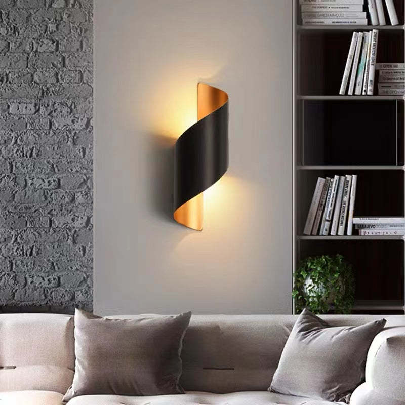 Orr Modern Conch LED Vägglampa Metall/Akryl Svart/Vit/Guld Sovrum/Vardagsrum