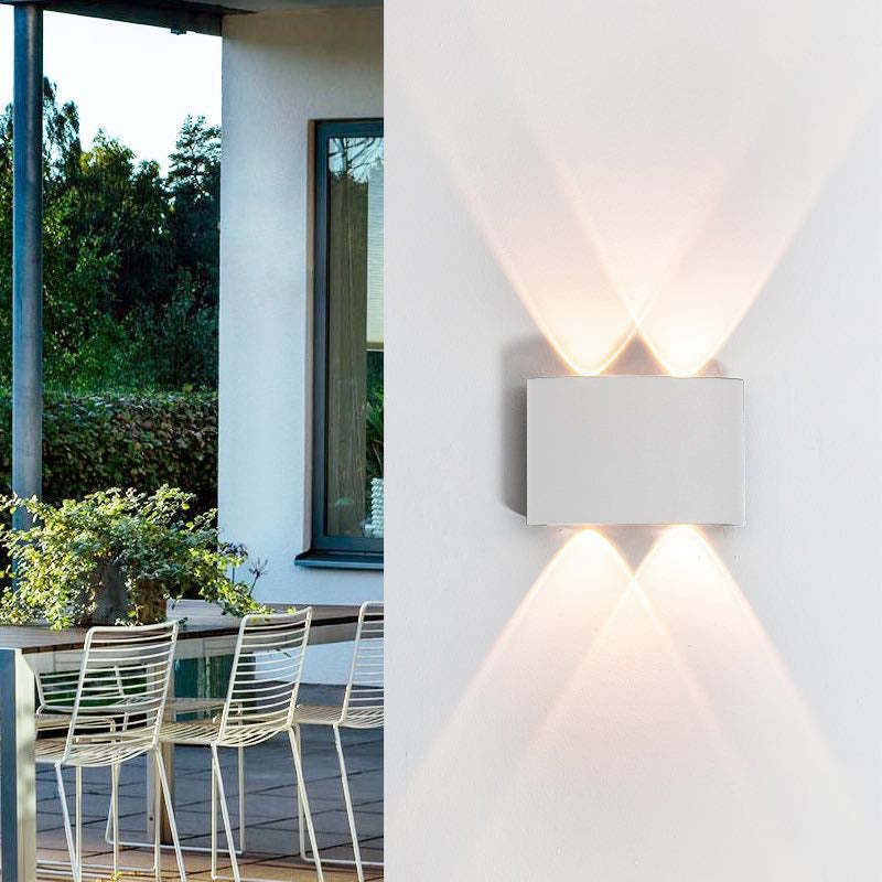 Orr Modern Design Avlång Metall LED Vägglampa Utomhus