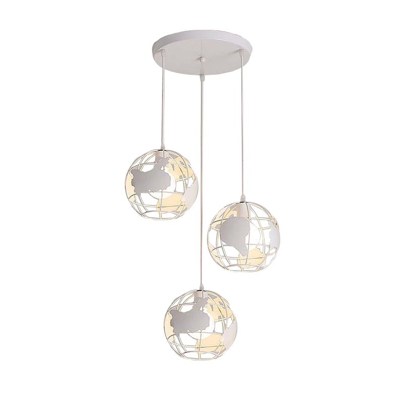 Alessio Modern Design LED Kluster Pendellampor Svart/Vit Metall Vardagsrum/Sovrum/Matsal