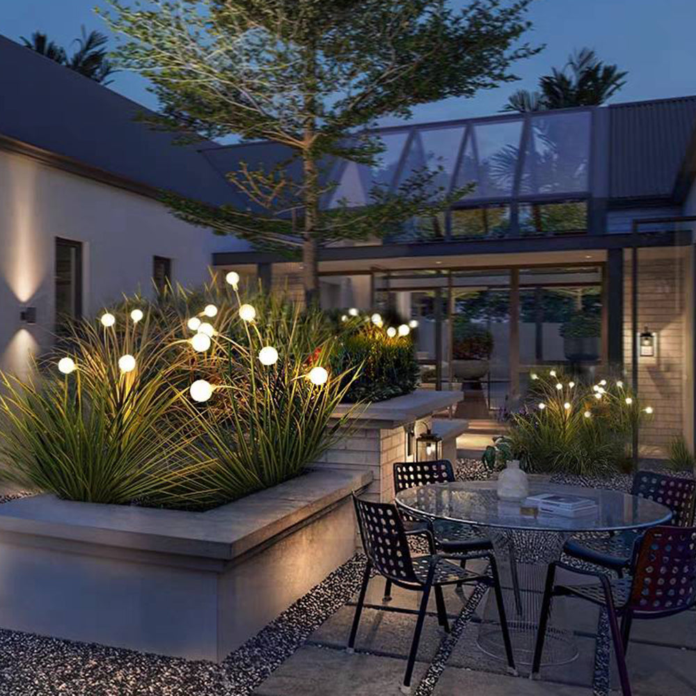 Orr Snygga LED Blommaformad Solenergi Utomhusbelysning Golvlampa Metall Trädgård