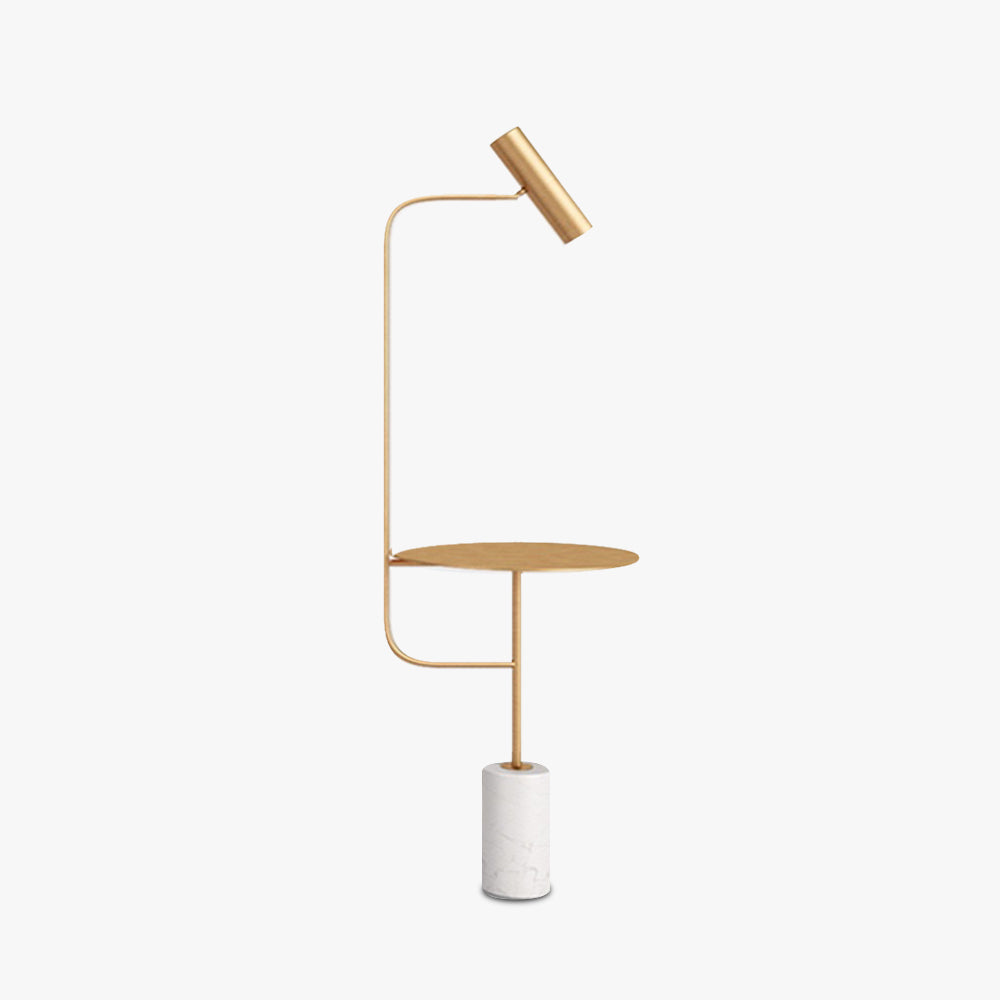 Salgado Modern Design LED Golvlampa Svart/Guld Vardagsrum/Sovrum