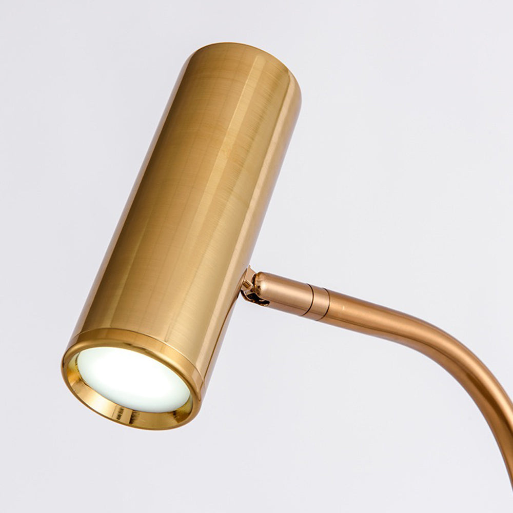 Salgado Modern Design LED Golvlampa Svart/Guld Vardagsrum/Sovrum