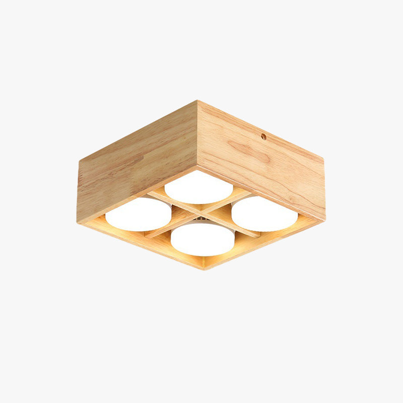Ozawa LED Modernt Trä Plafond Stockfärg Akryl Vardagsrum/Sängrum