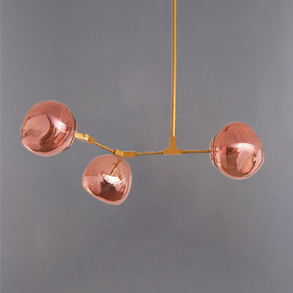 Mirza Modern Pendellampa Klot Design Guld Metall/Akryl Sovrum/Vardagsrum