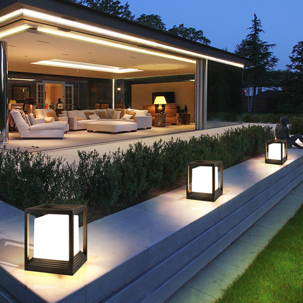 Orr Design Rektangulär Avlång LED Utomhusbelysning Metall Svart Trädgård