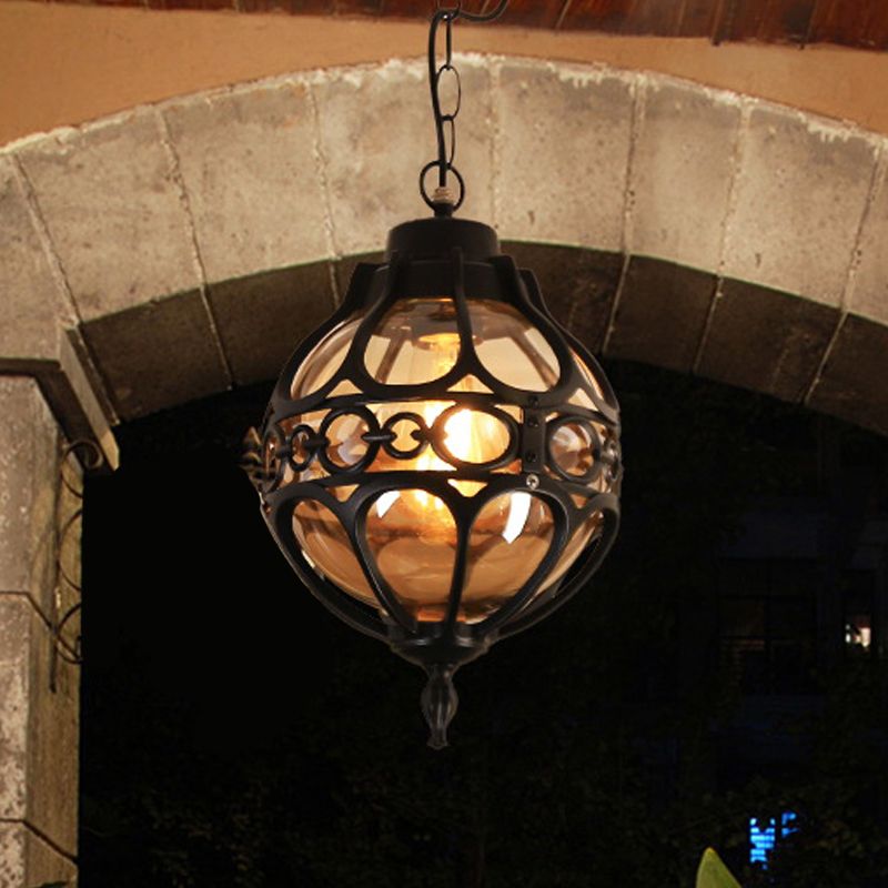 Alessio Vintage Sphere LED Pendellampa Metall Svart/Brons Vardagsrum/Sovrum