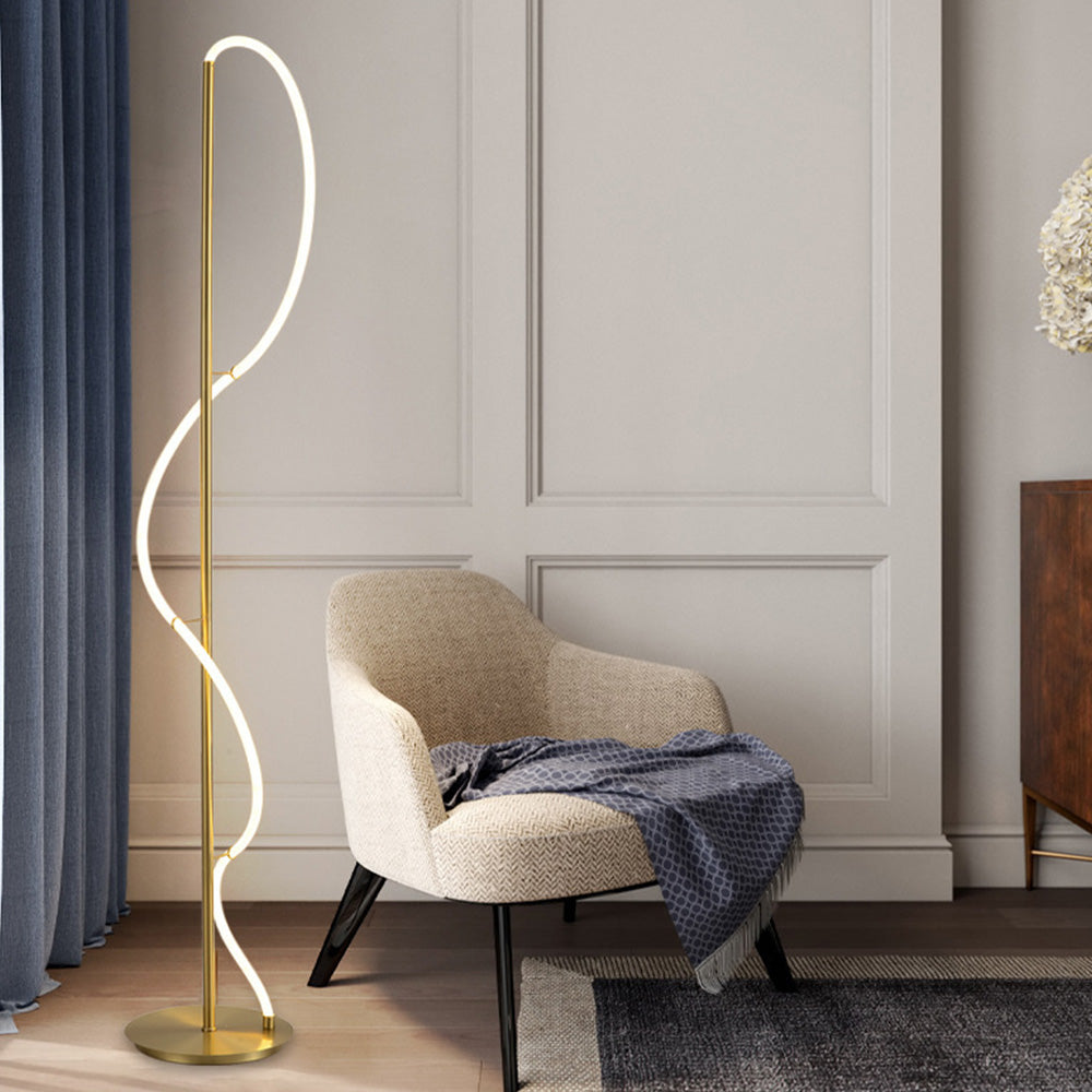 Louise Modern Design LED Mässing Golvlampa/Bordslampor