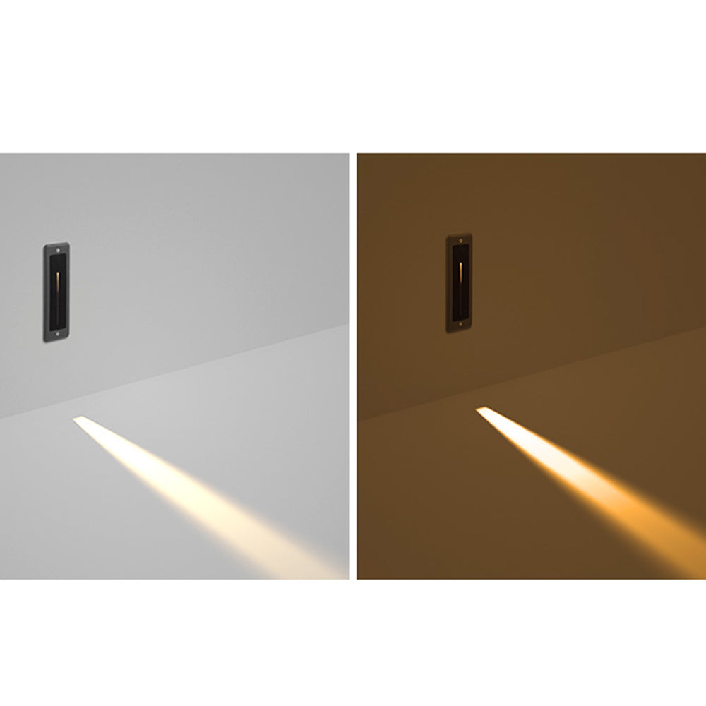 Orr Modern LED Vägglampa Utomhus Metall/Glas Svart Trottoarkant/Trädgård