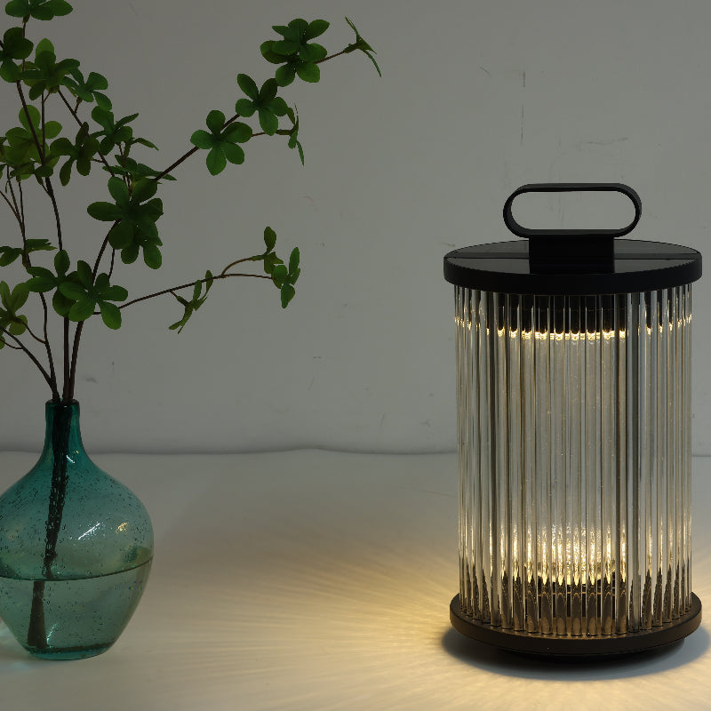 Orr Design LED Minimalistisk Cylindrisk Utomhus Golvlampa Metall/Glas Svart Trädgård