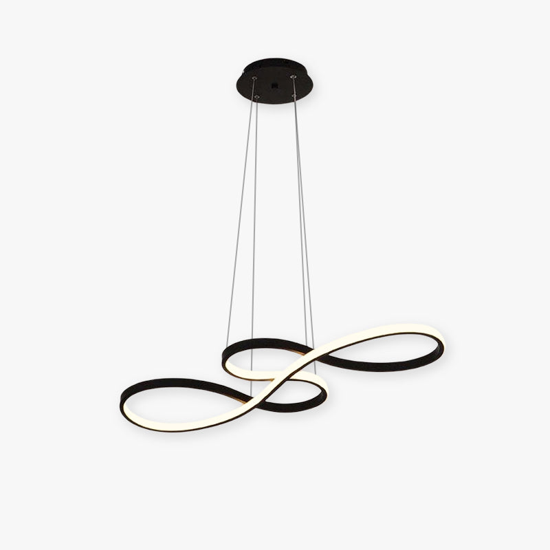 Louise Modern Design LED Pendellampor Musiknot Svart/Vit Guld Järn/Silikonlist Vardagsrum/Sovrum