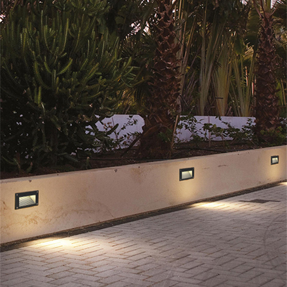 Orr Modern LED Metall Glas Vägglampa Utomhus Terrass Balkong