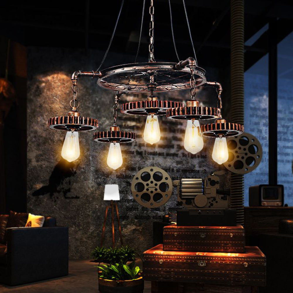 Alessio Industriell Design Metall LED Pendellampor Matbord Vardagsrum