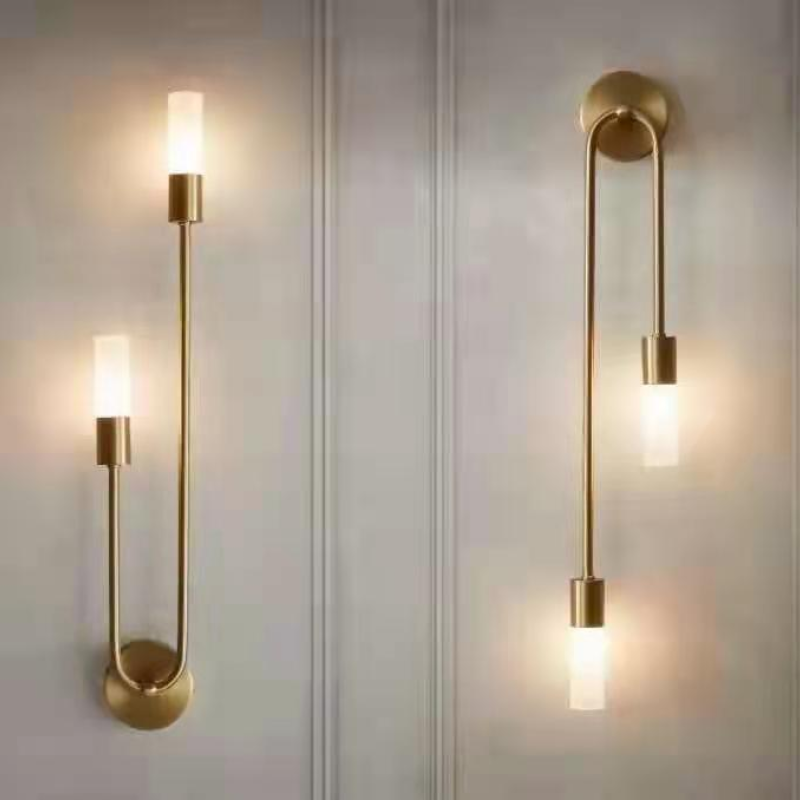 Meza Modern Dekorativ LED Vägglampa Guld Badrum Vardagsrum