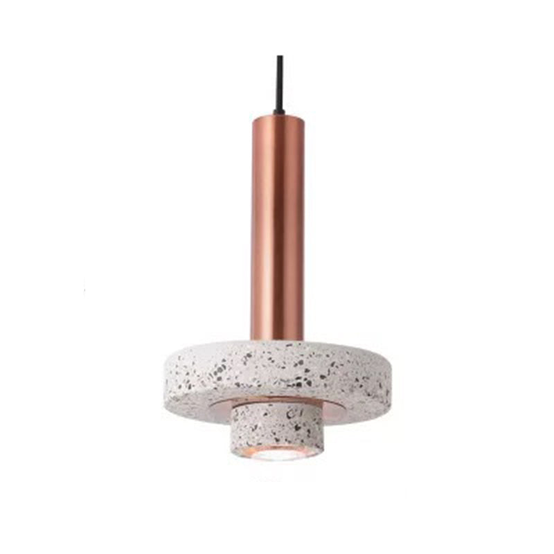 Zaid Modern Industriell Sten Metall LED Pendellampa Vardagsrum Matsal