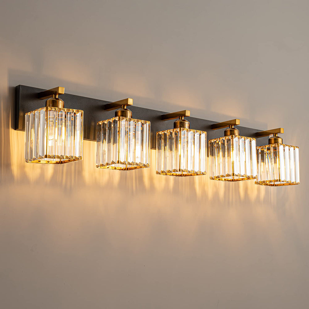 Kirsten Retro Design LED Vägglampa Metall/Kristall Sovrum