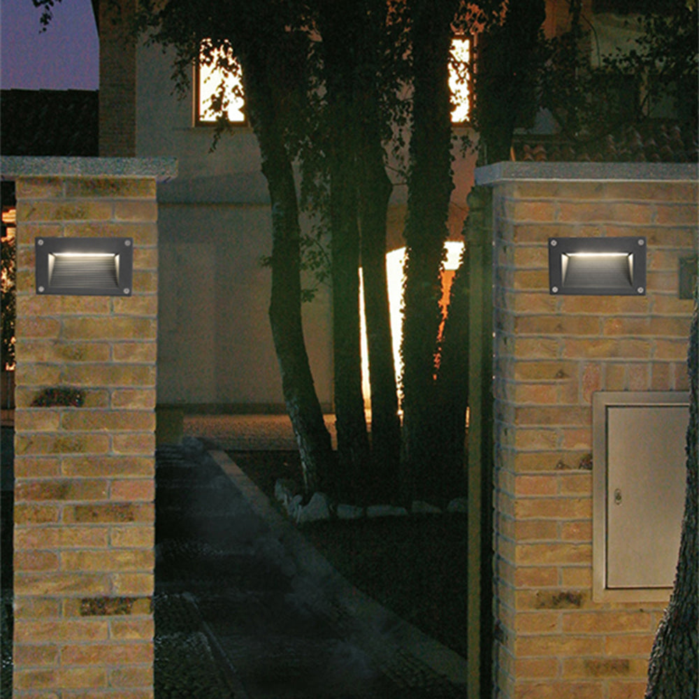 Orr Modern LED Utomhusbelysning Metall/Glas Grå/Svart Terrass/Balkong