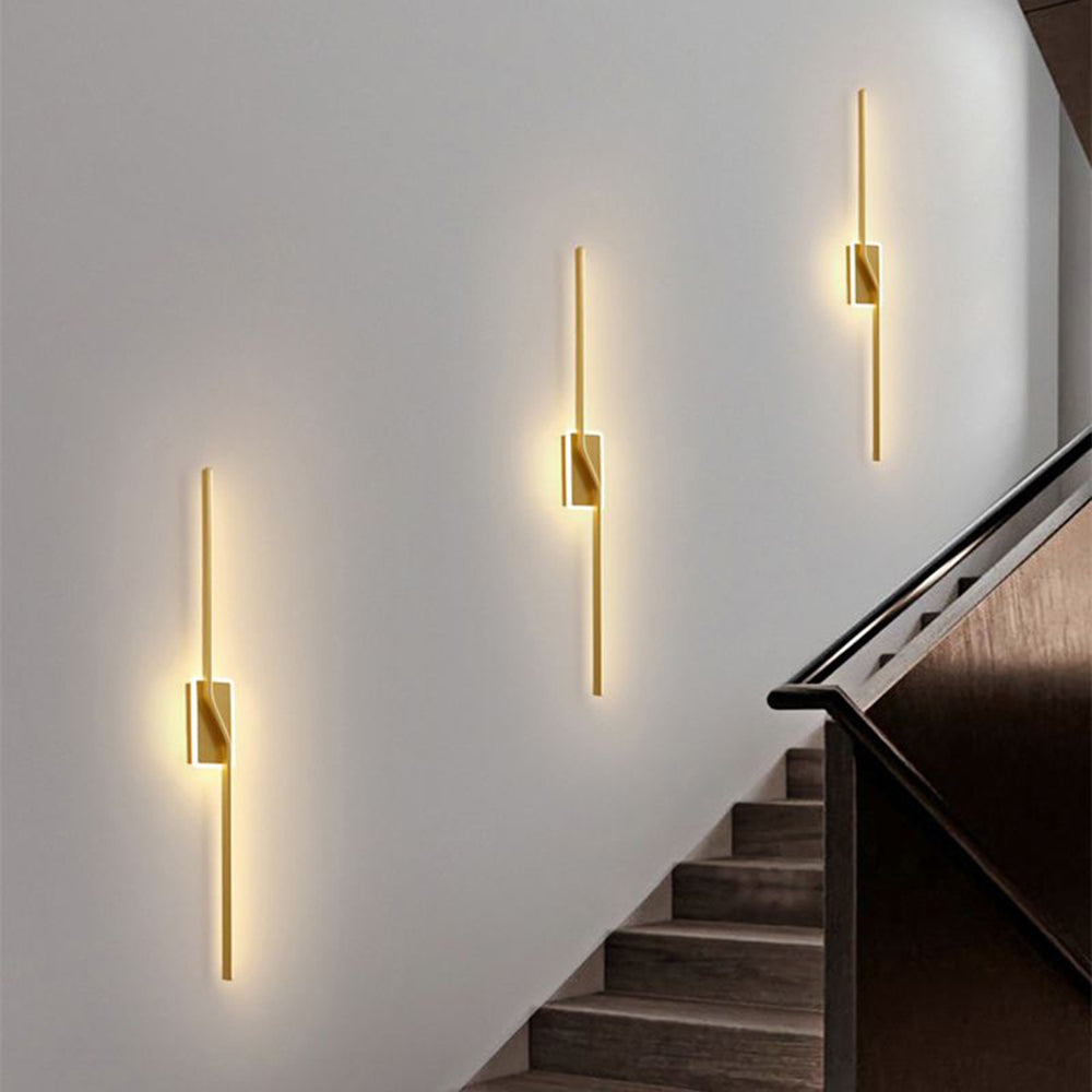 Leigh Design Linjär LED Vägglampa Metall/Silikagel Guld Badrum/Vardagsrum/Sovrum