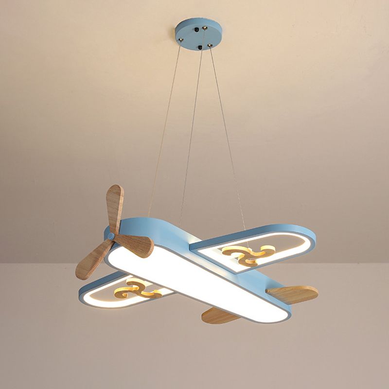 Minori Design Flygplan LED Pendellampa Metall/Akryl Gul/Blå Vardagsrum/Sovrum/Barnrum