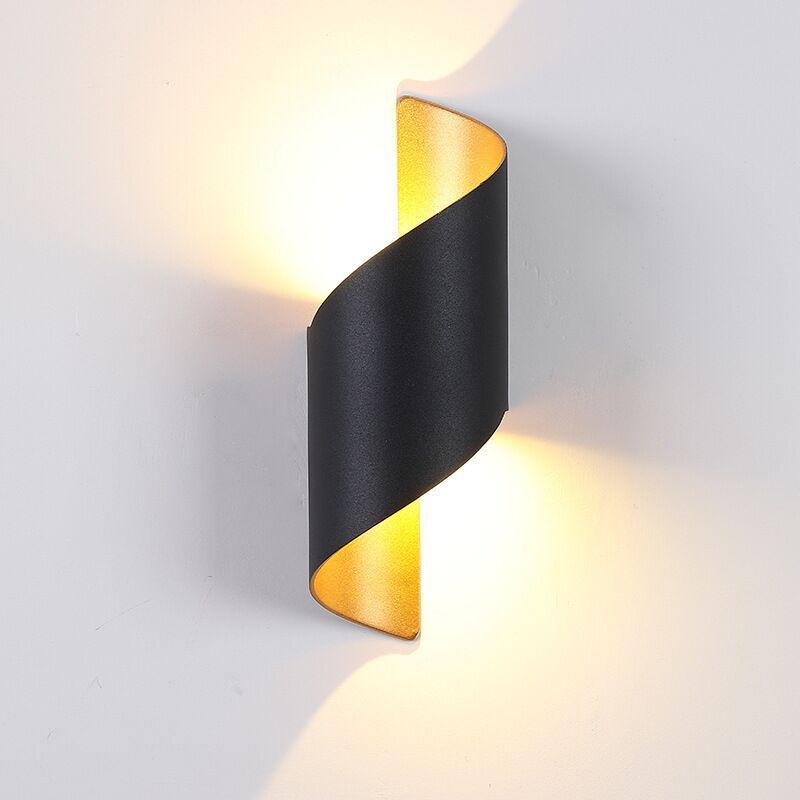 Orr Modern Conch LED Vägglampa Metall/Akryl Svart/Vit/Guld Sovrum/Vardagsrum