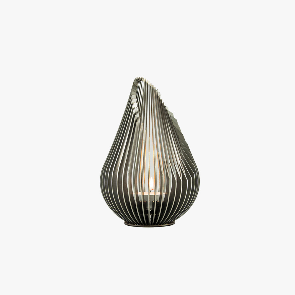 Orr Vattendroppe Formad Drop Golvlampa Utomhus Design Svart Metall