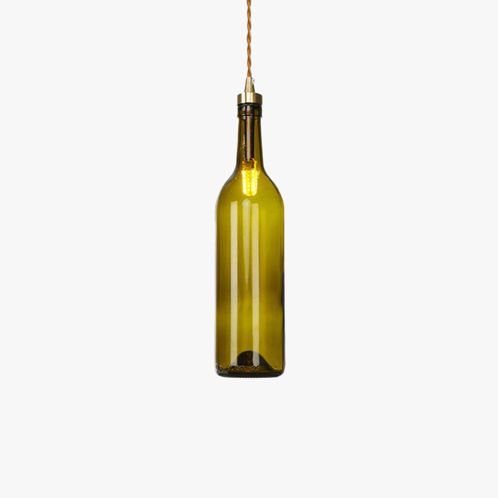 Hailie Industriell Vinflaska LED Pendellampor Glas Färgglad Klar/Brunt/Bärnsten/Blå/Grön/Rök/Grå