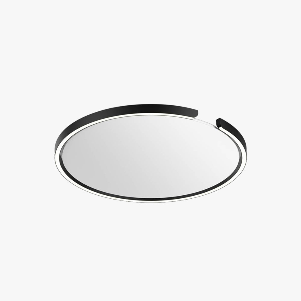 Edge Modern Ring Rund Metall Svart/Vit Plafond, Sovrum/Matsal/Hall