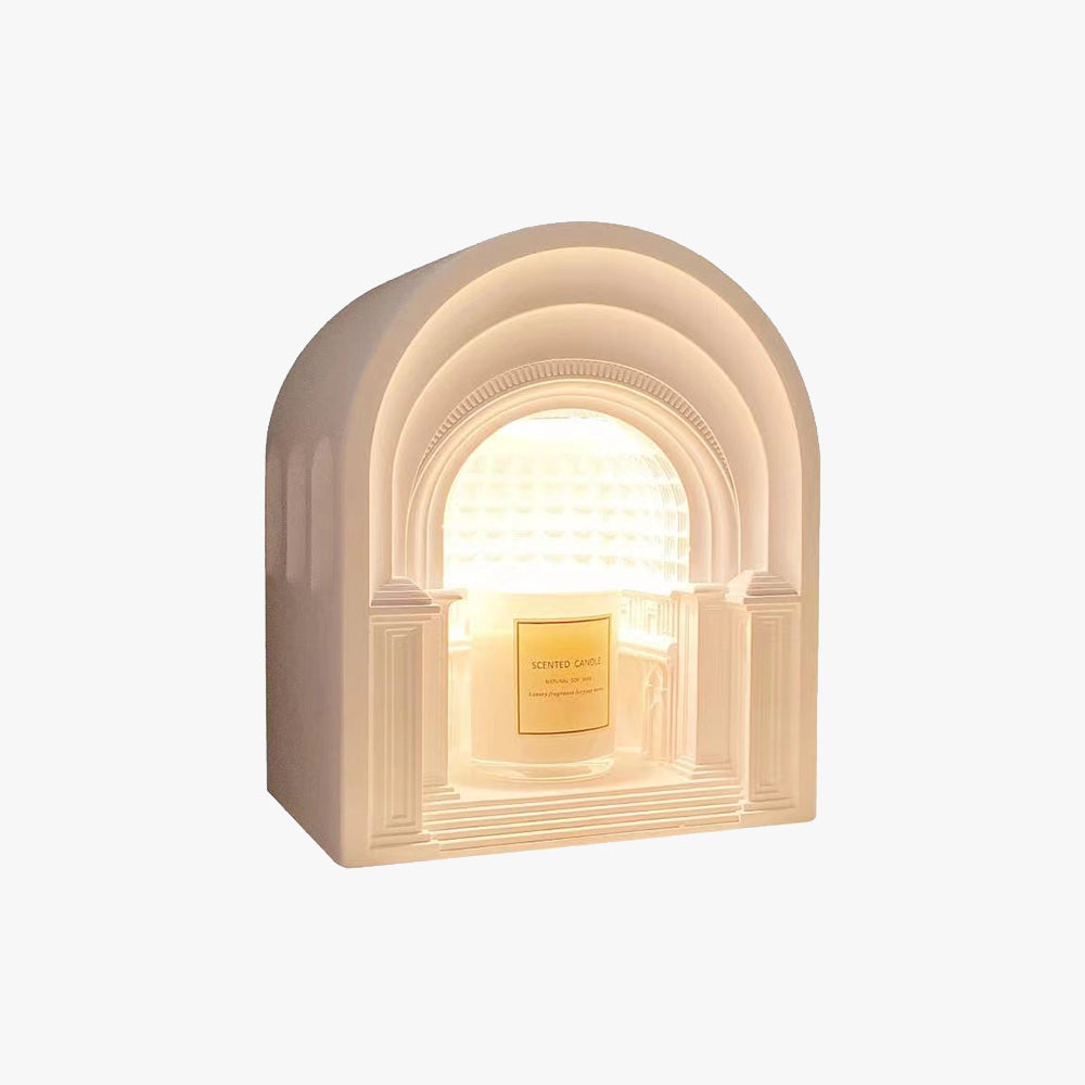 Félicie Modern Design Aromljus Smältning Bordslampa Vit Vardagsrum