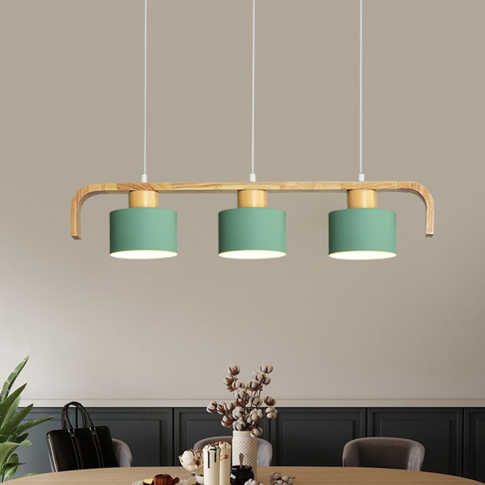 Morandi Modern Design LED Pendellampor Bambu Vit/Grön Vardags/Sovrum/Matsa