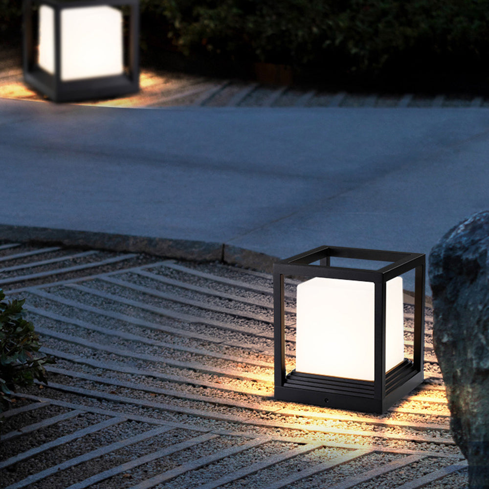 Orr Design Rektangulär Avlång LED Utomhusbelysning Metall Svart Trädgård