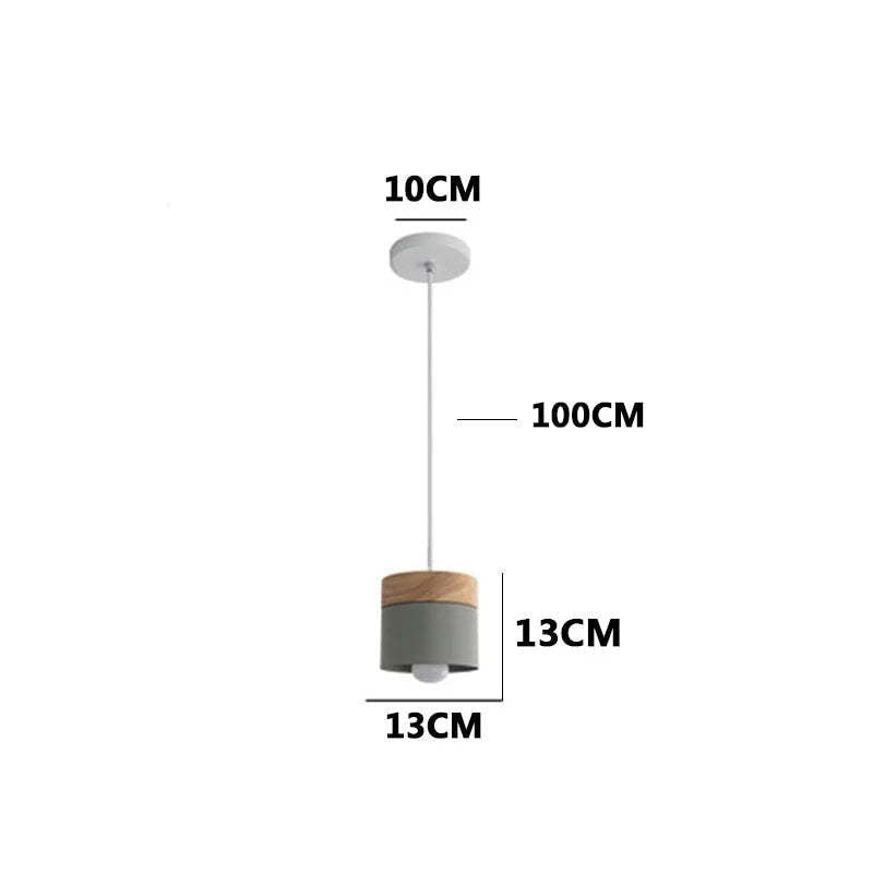 Morandi Modern Design LED Pendellampor Metall Järn/Trä 5 Färg Vardagsrum/Sovrum