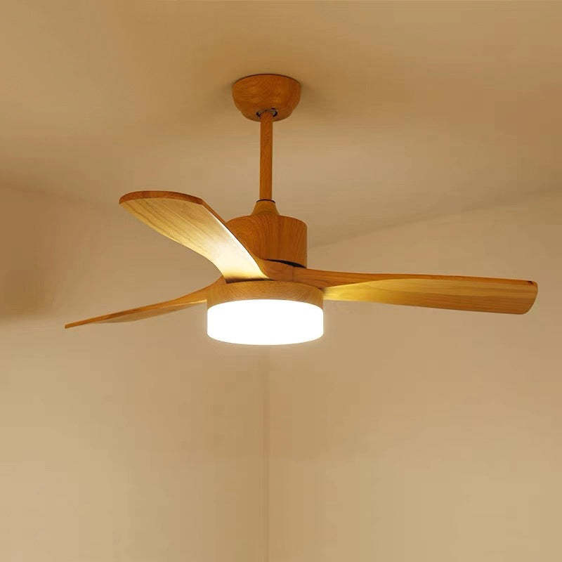 Ozawa 3-Blade Ceiling Fan with Light, Wooden