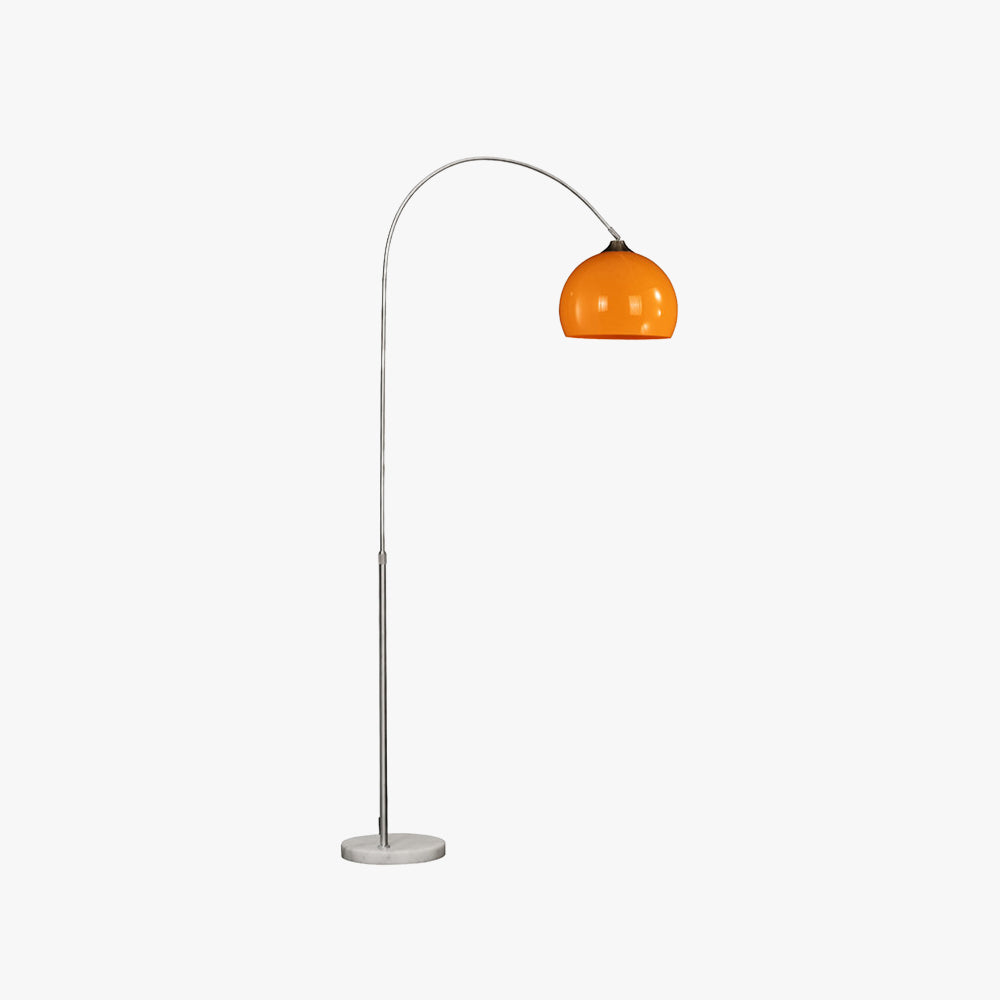 Salgado Modern Design LED Metall Golvlampa, Orange/Vit