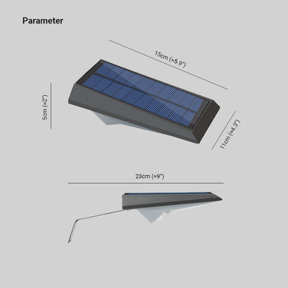 Orr Solar Modern LED Utomhus Vägglampa Rörelsesensor Metall/Plast Trädgård