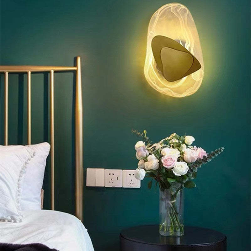 Chan Modern Design LED Vägglampa Metall/Akryl Svart/Guld Kök/Matsal/Sovrum