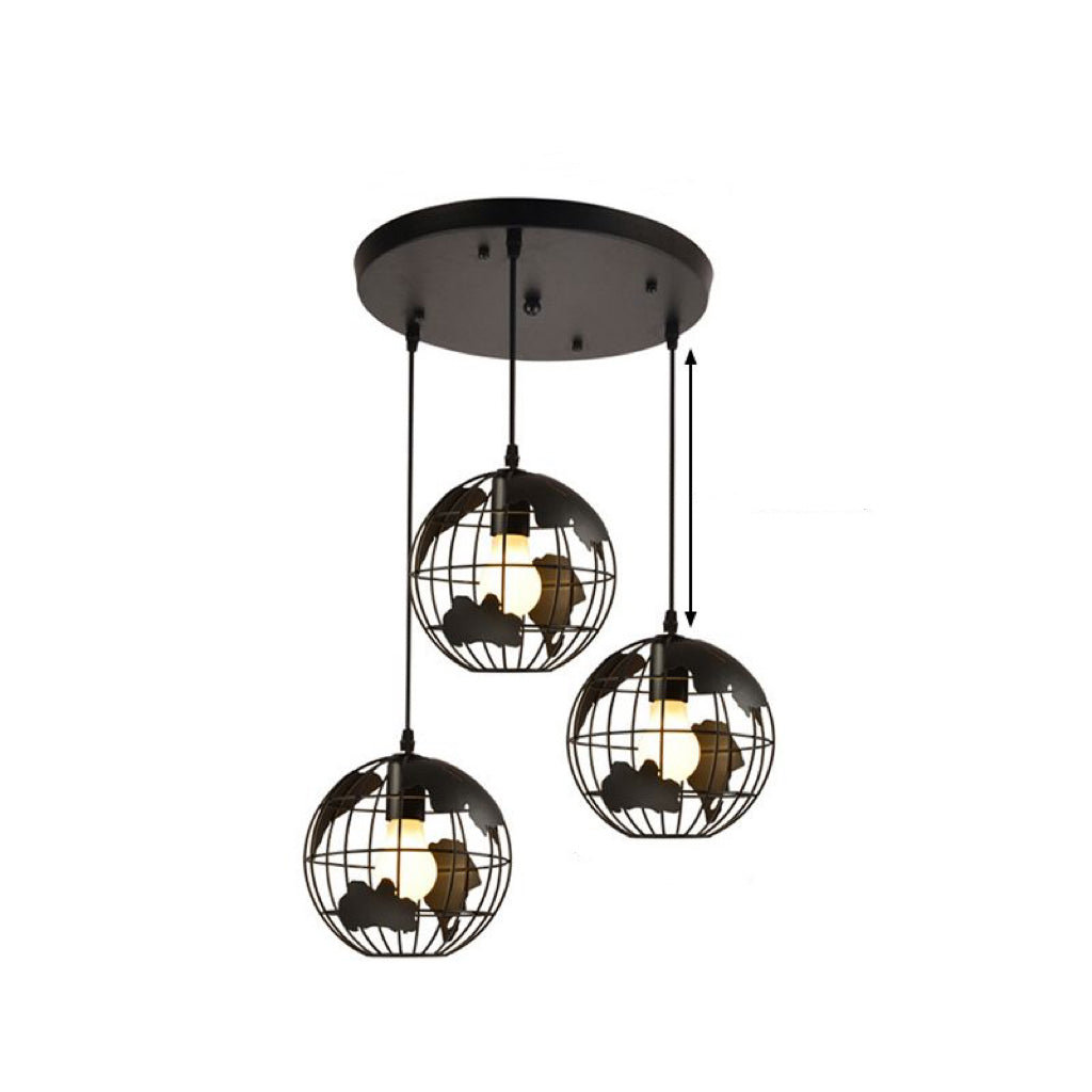 Alessio Modern Design LED Kluster Pendellampor Svart/Vit Metall Vardagsrum/Sovrum/Matsal