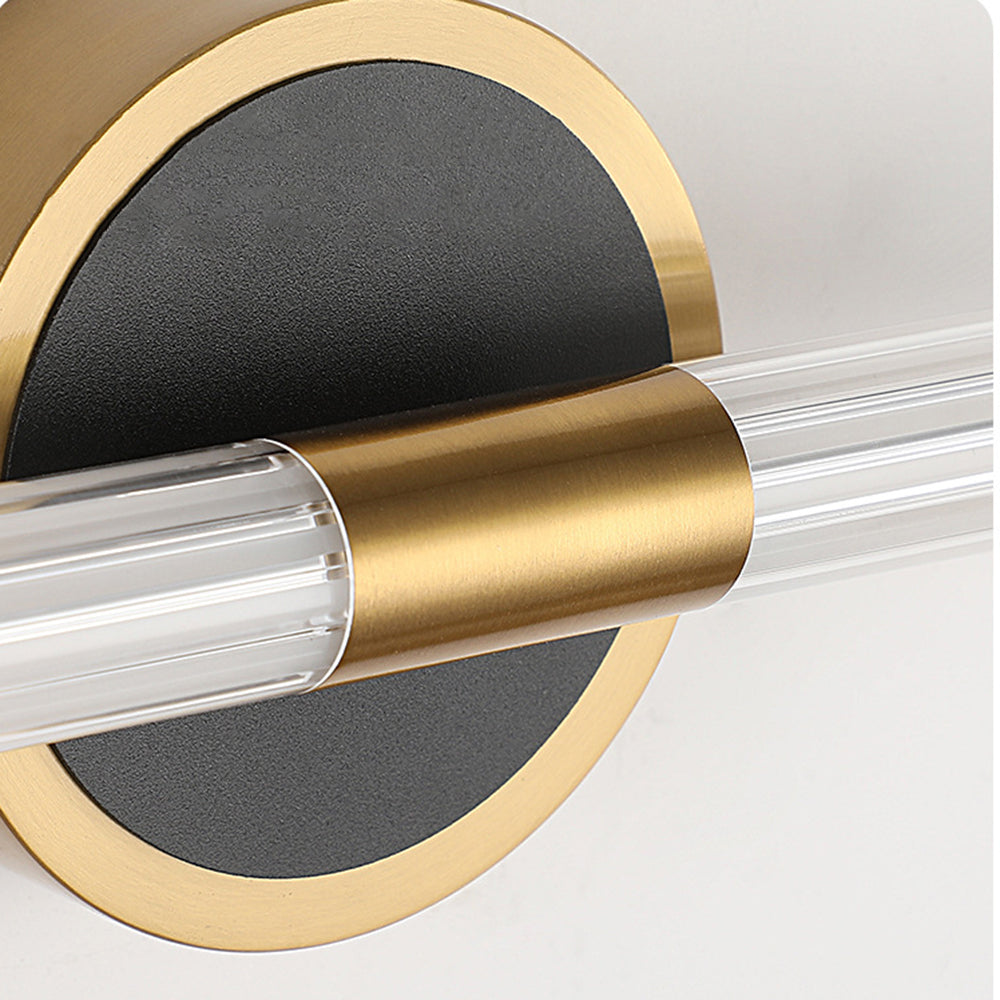 Leigh Design Cylindrica LED Vägglampa Metall/Akryl Guld/Svart Badrum/Sovrum