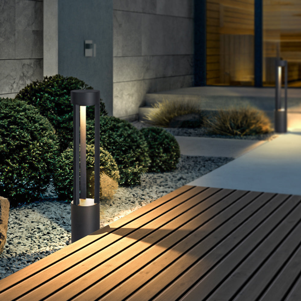 Pena Utomhusbelysning Stolpe LED Metall Svart Trädgård