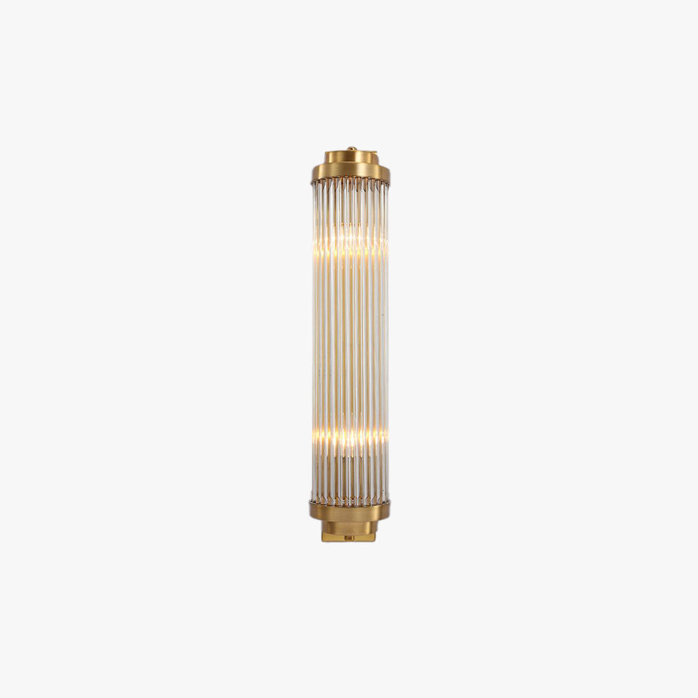 Orr Cylindrisk Modern LED Genomskinlig Vägglampa Metall/Kristall Guld Vardagsrum/Sovrum
