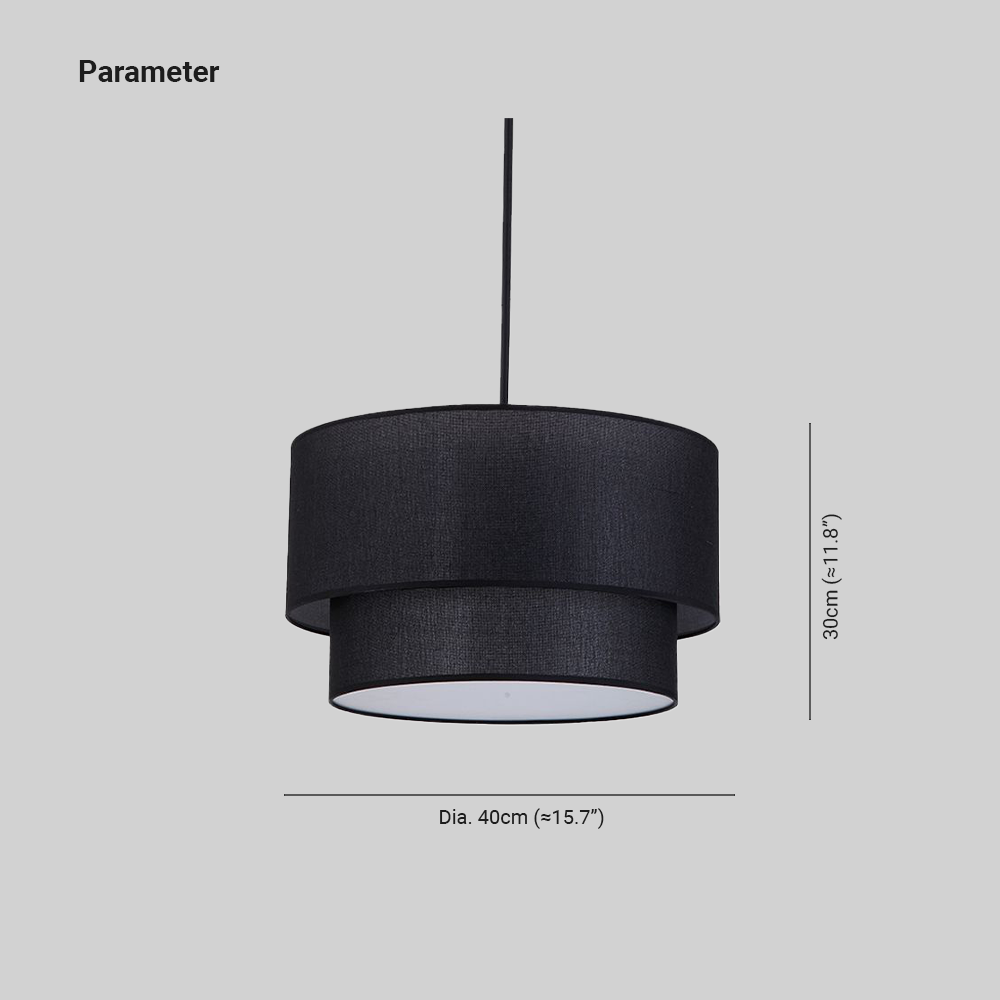 Renée Modern Design LED Pendellampor Tyg/Metall Linfärgat/Svart/Vit Vardags/Sovrum