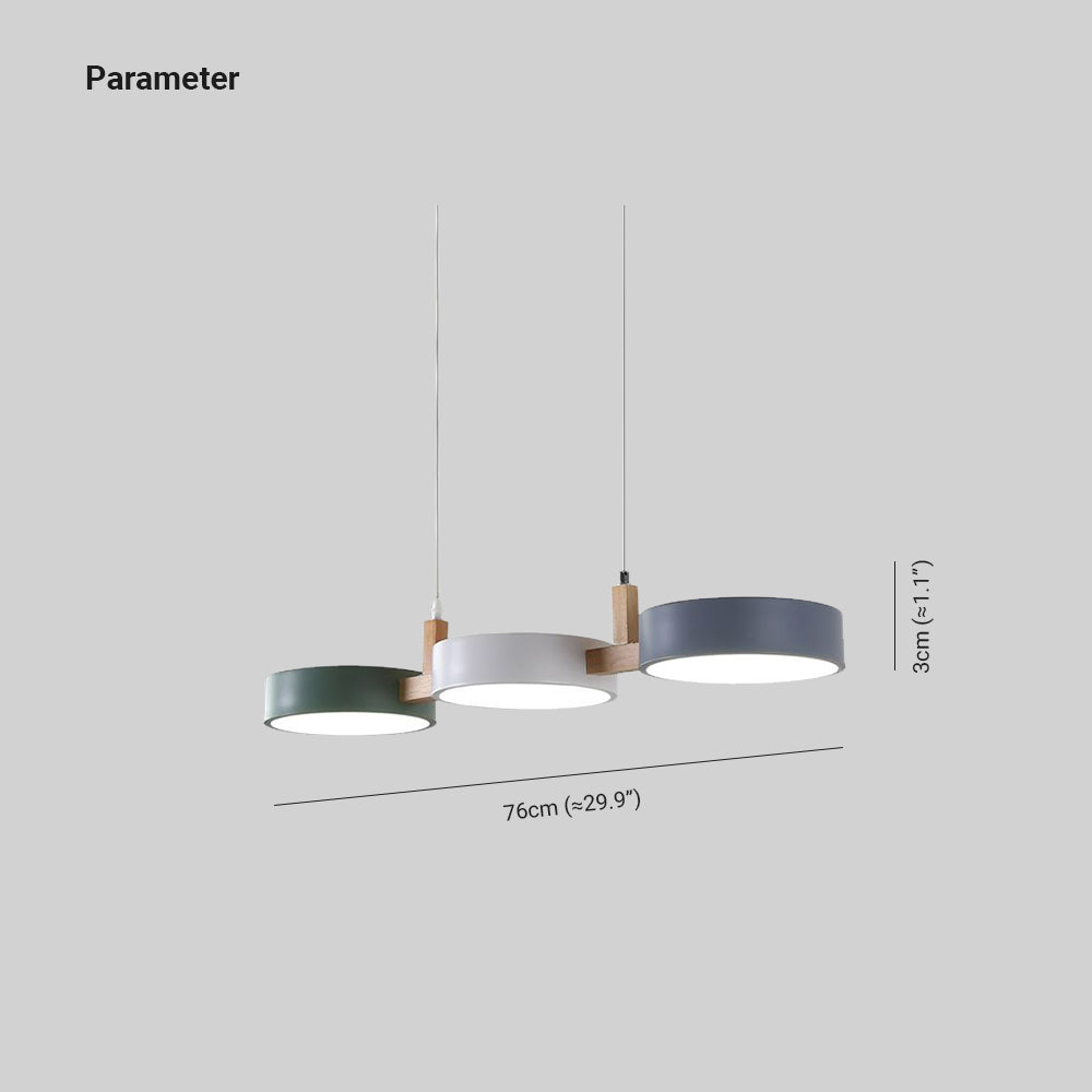 Morandi Modern Rund LED Pendellampor Metall/Trä Kök/Island/matbord