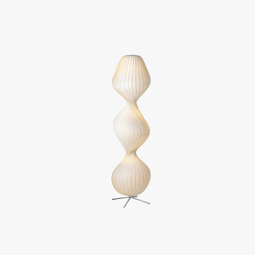 Renée Modern Design LED Golvlampa Tyg/Metall Vit Sovrum
