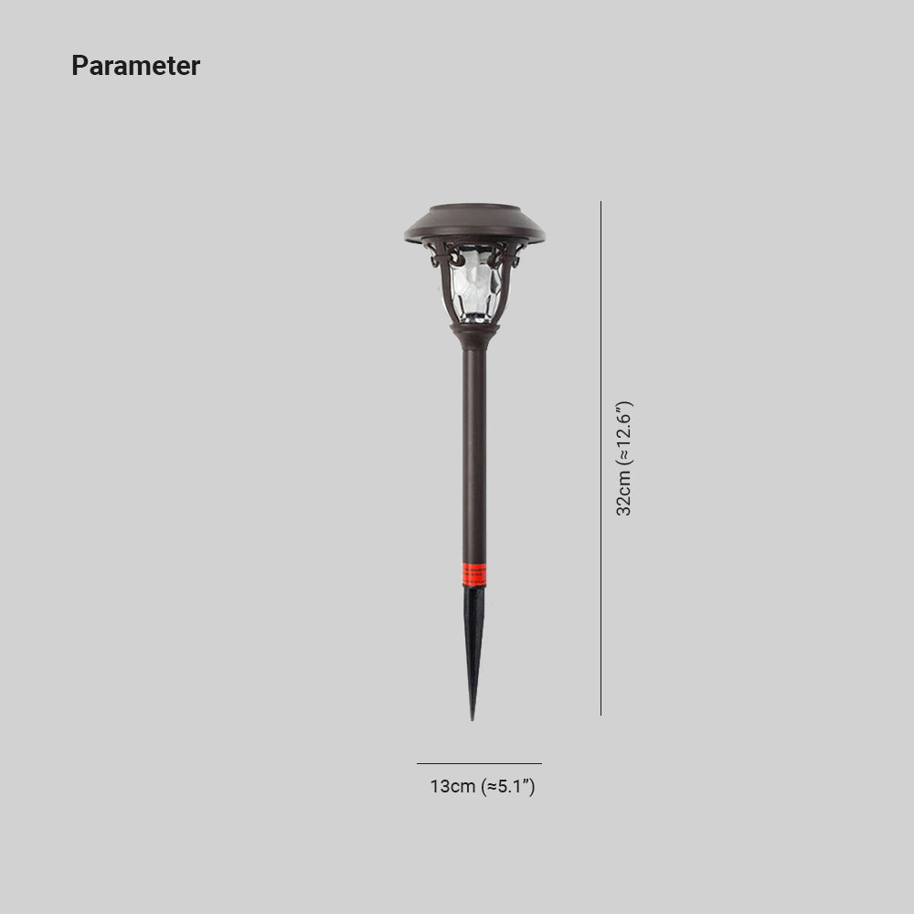 Pena Snygga LED Solenergi Svampformad Minimalistisk Utomhusbelysning Metall/Glas Svart Trädgård