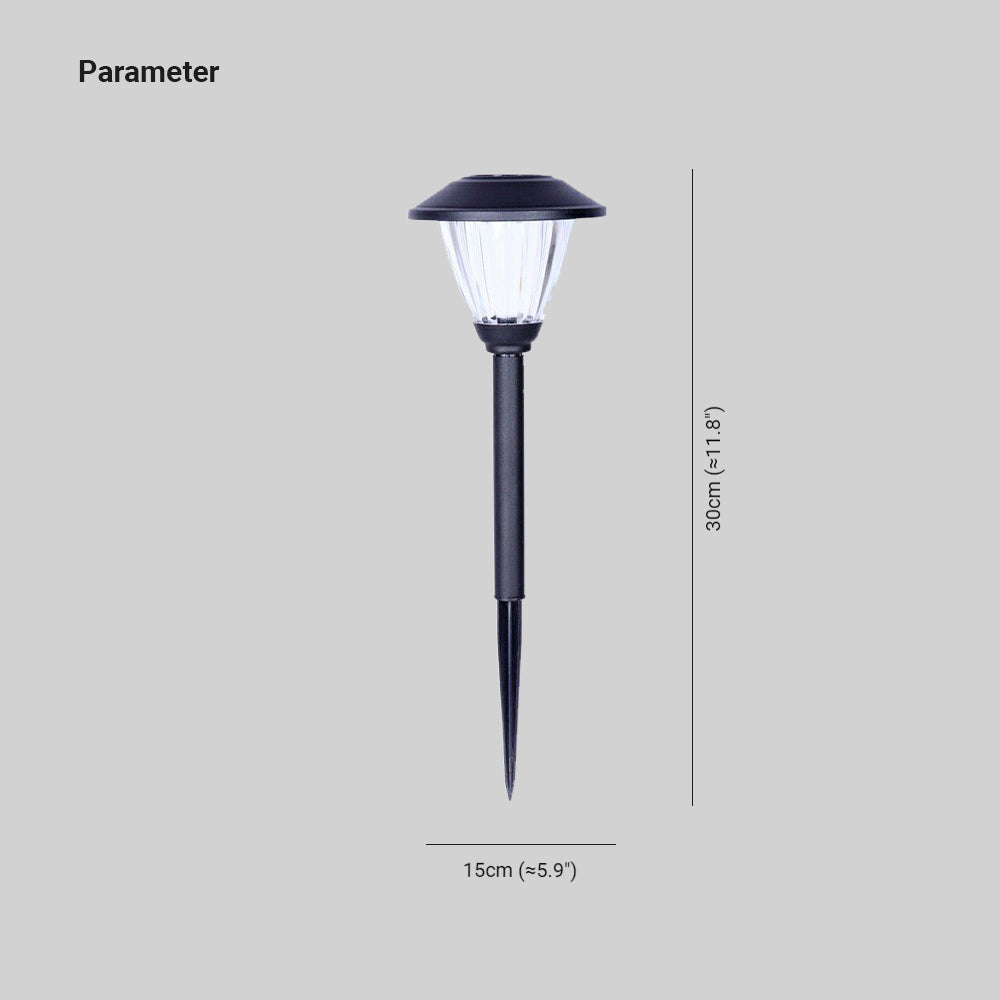 Pena Modern Solenergi Svampformad LED Genomskinlig Utomhusbelysning Metall/Glas Svart Trädgård