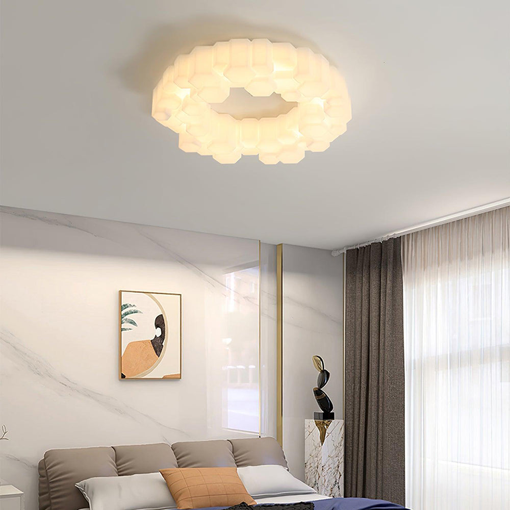 Quinn Modern Taklampa LED Metall/Akryl Takfläkt med Lampa, Vit