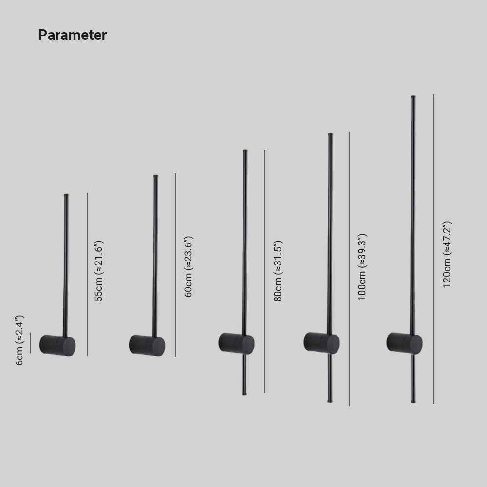 Edge Modern Enkel Design LED Väggläslampa Svart Metall Vardagsrum/Sovrum/Arbetsrum/Kontor