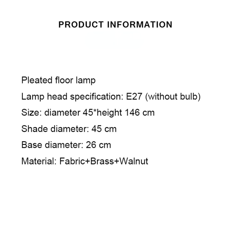 Ozawa Enkel Golvlampa, Valnöt/Metall/Tyg, Vardagsrum/Matsal/Sovrum