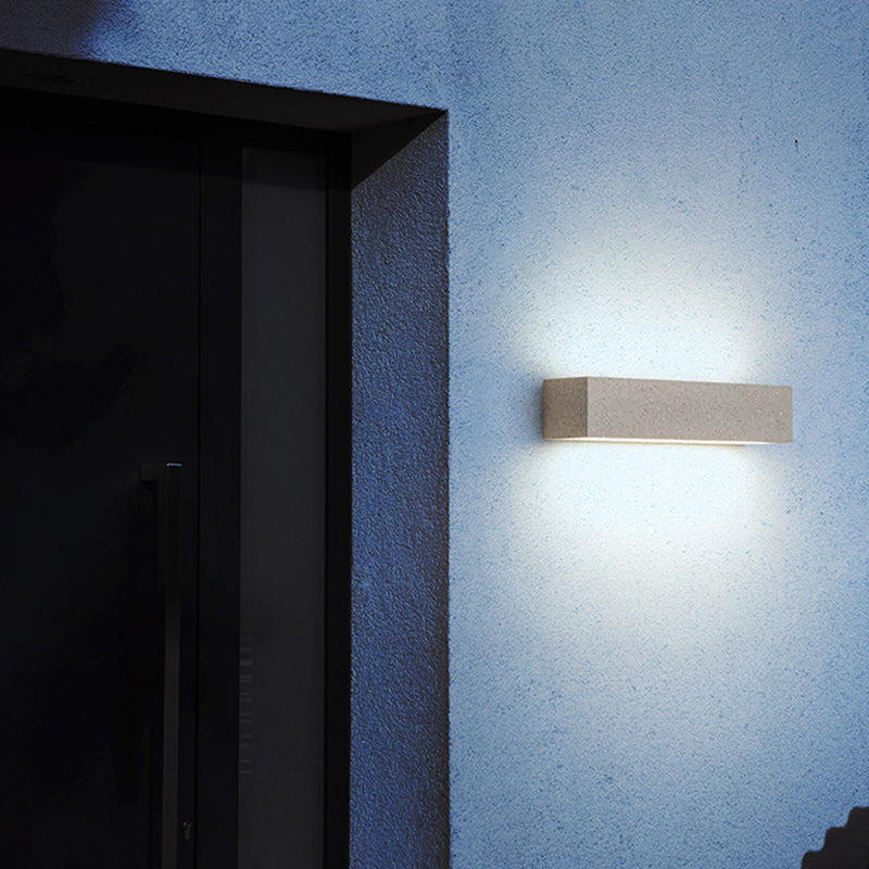 Edge Minimalism LED Metall Vägglampa Utomhus Trägård