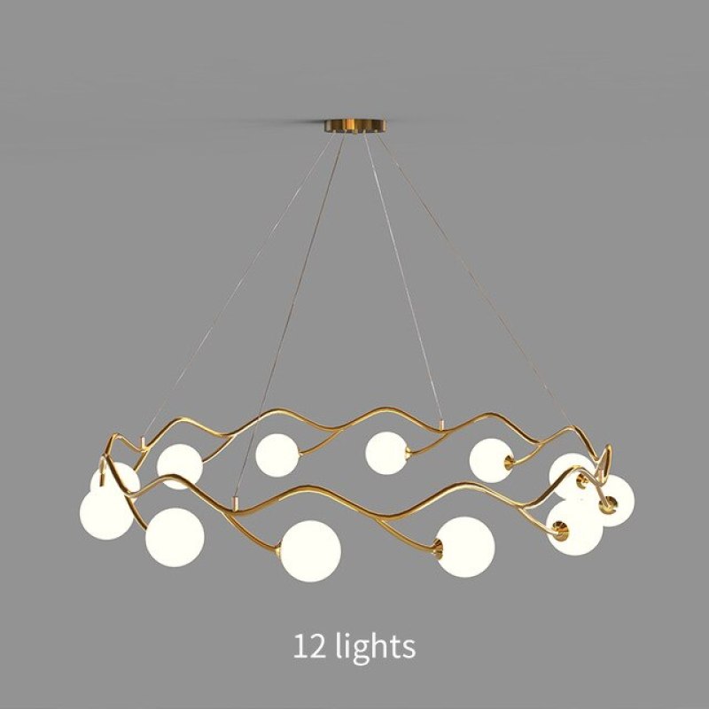 Valentina Dekorativ Design LED Pendellampa Guld Sovrum/Vardagsrum