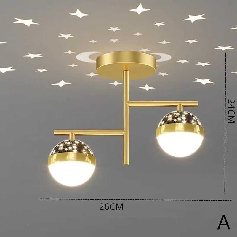 Madina Modern Stjärnklar LED Taklampa Korridor Sovrum Hall